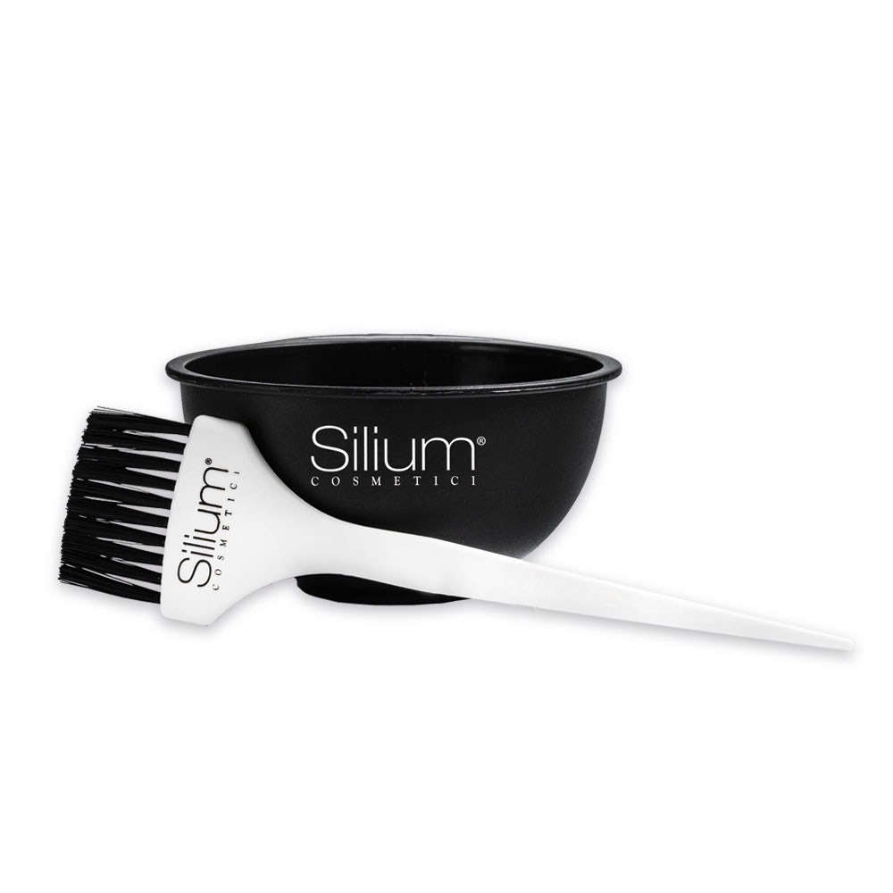 Ciotola con pennello per tinta capelli - Silium Cosmetici
