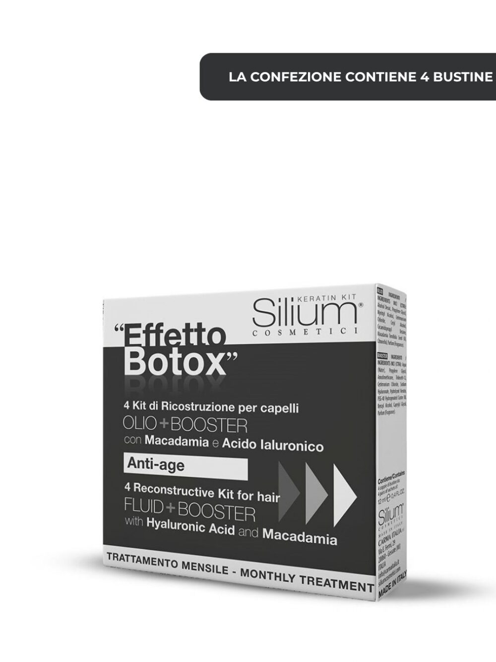 Box 4 Kit Effetto Botox Acido Ialuronico & Macadamia